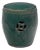 Chinese Green Glazed Drum Stool, C. 1900 For Sale