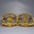 Metal Pair of Antique Cloisonné Enamel Stirrups With Dragon Motif, 1.12kg For Sale - Image 7 of 9