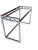 Metal 1970s Willy Rizzo–Style Chrome & Glass Writing Desk | Geometric Hollywood Regency Console Table For Sale - Image 7 of 13