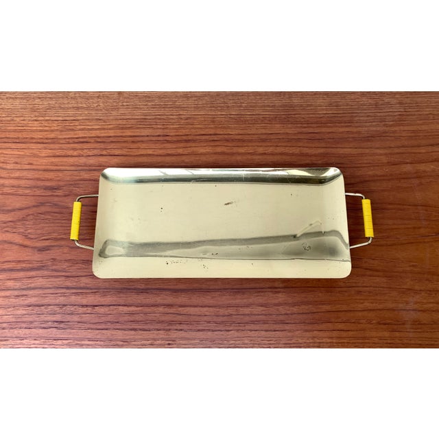Mid-Century Modern Mid-Century German Brass Tray from WMF, 1960s For Sale - Image 3 of 18