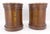 Pair of Round Cylinder Shape Two Doors End Lamp Tables Stands Pull Out Trays For Sale - Image 11 of 18