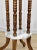 Brown Vintage Traditional Turned Walnut & Marble Plant Stand Pedestal For Sale - Image 8 of 11