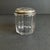 Victorian Sterling Silver Vanity Jar Victorian Glass Dresser Jar With Repousse Lid For Sale - Image 3 of 11