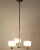 2000 - 2009 Brushed Nickel Modern 3 Light Chandelier | Sloped Ceiling For Sale - Image 5 of 5