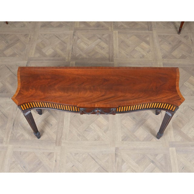 Nvin0610 Vintage Henkel Harris Mahogany Console For Sale - Image 10 of 13