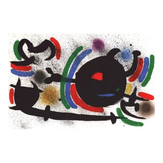 Joan Miro Original Lithograph V1-10d Mourlot 1970 For Sale