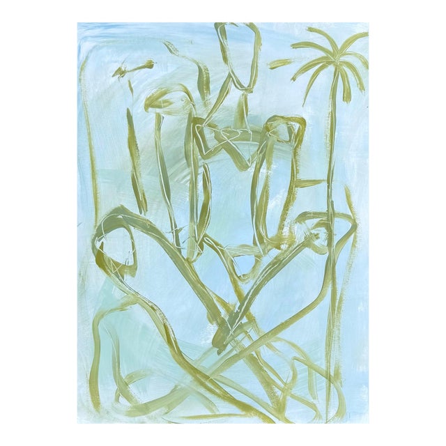 Eden Figure Study Watercolor Painting For Sale