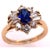 14 Karat Yellow Gold Sapphire Solitaire Ring With Diamond Accents For Sale - Image 9 of 11