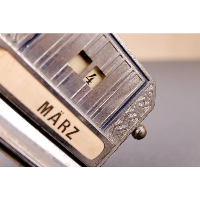 Vintage Art Deco Chrome-Plated Perpetual Calendar For Sale - Image 12 of 13