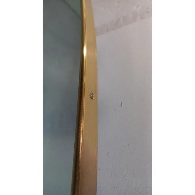 Mirror with Brass Frame in the Shape of a Banana For Sale - Image 6 of 8