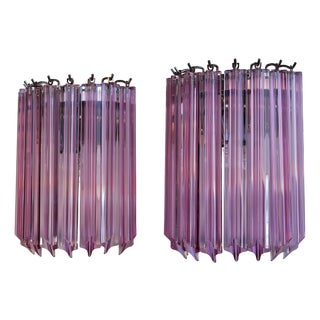 Vintage Murano Wall Sconces, 1990s, Set of 2 For Sale
