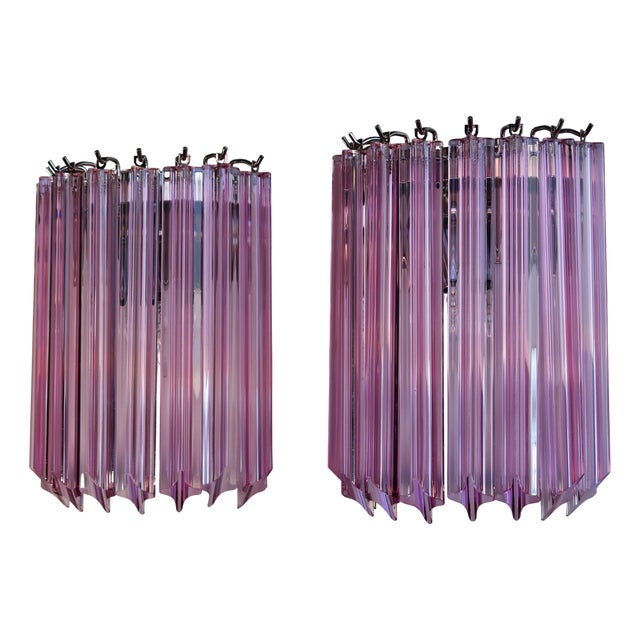 Vintage Murano Wall Sconces, 1990s, Set of 2 For Sale