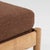 Tan Oak Stool With Upholstered Seat, France, Circa 1970 For Sale - Image 8 of 8