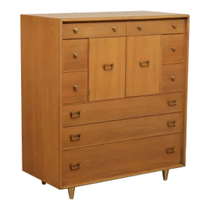 Johnson Furniture Paul Frankl Mid Century Modern High Chest