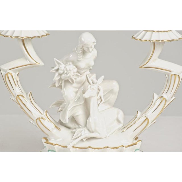 Chandelier in Porcelain by Karl Tutter, Germany, 1925 For Sale - Image 12 of 15