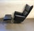 Mid-Century Modern Vintage Modern Black Butterfly Leather Lounge Chair and Ottoman For Sale - Image 3 of 10