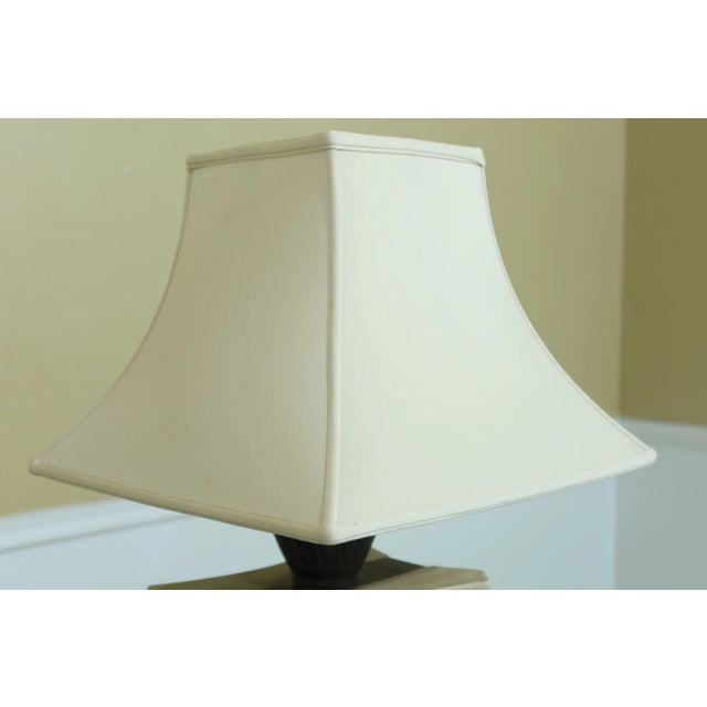 Lights 1990s Cambridge Lamps Pillar Lamp W/ Shade For Sale - Image 7 of 9