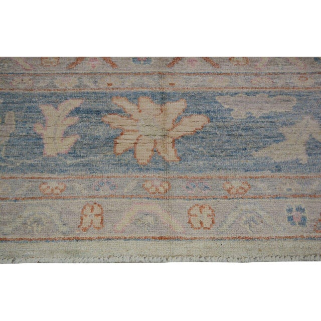 New Turkish Oushak Professional Hand Knotted Wool Rug, 12'2x17'8 For Sale - Image 4 of 5