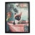 Funny Cat Print, Cat Reading Newspaper Framed 8x10” Print For Sale