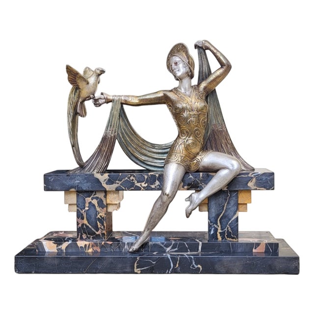 Molins, Art Deco Sculpture, 1920s, Bronze For Sale