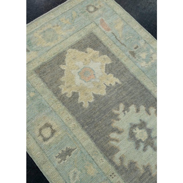 Early 21st Century Turkish Oushak Runner Rug 2'9" x 8'7" #17369 For Sale - Image 5 of 8