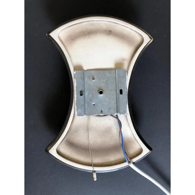 Brown Mid-Century Space Age Ceramic Ceiling Lamp in Brown attributed to Pan, Germany, 1960s For Sale - Image 8 of 9