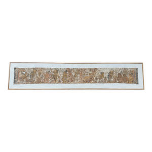 Bali Hindu Textile Framed 'Kamasan' Painting, Indonesia C. 1900