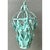 Vintage Painted Metal Hanging Lantern For Sale In West Palm - Image 6 of 12