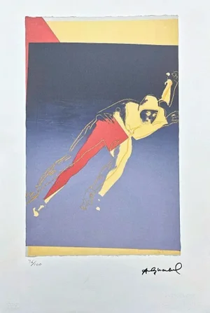After Andy Warhol, Speed Skater Blue, 1980s, Lithograph