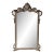 Vintage Hollywood Regency French Rococo Baroque Antique Gold Finish Wall Mirror For Sale