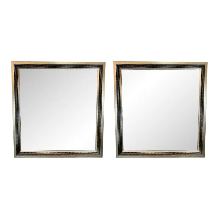 Julian Schnabel Brutalist Style Silver Studded Console or Wall Mirror ...