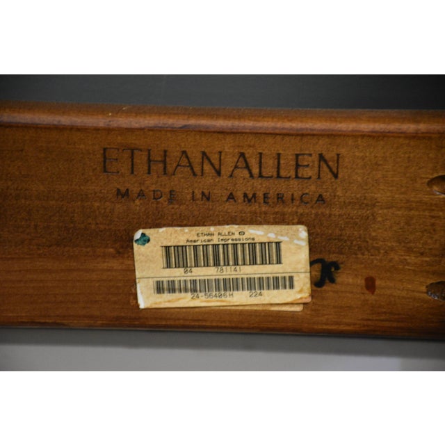 Brown 1990s Ethan Allen American Impressions King Cherry Bed For Sale - Image 8 of 9