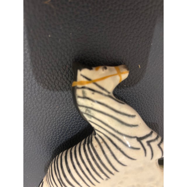 Rare Staffordshire Figure of a Zebra, Early 19th Century For Sale - Image 9 of 10