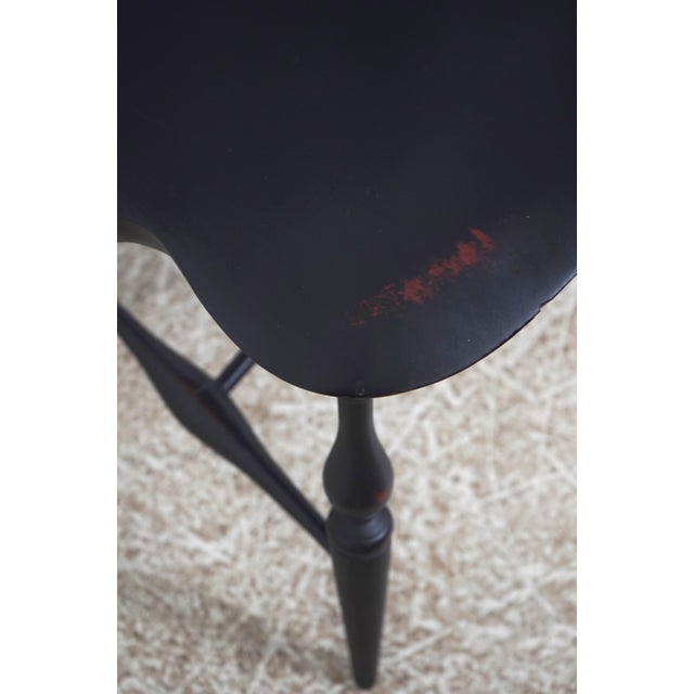 Warren Chair Works Black Windsor Dining Room Chairs For Sale - Image 14 of 18