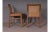 Dining Chairs in Italian Walnut, Leather and Vienna Straw from Molteni & Co, Set of 4 For Sale - Image 3 of 4