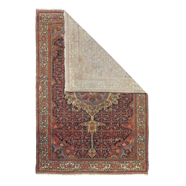 Traditional Antique Malayer Rug 4'5'' x 6'3'' For Sale - Image 3 of 10