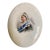 Late 19th Century Queen Victoria Convex Oval Porcelain Plaque Doulton Burslem England For Sale