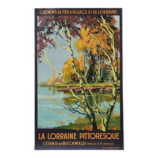 Julien Lacaze, French Travel Poster, " La Lorraine Pittoresque", Circa 1930 For Sale
