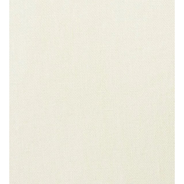 The House of Scalamandré Toscana Linen Fabric, Blanc For Sale