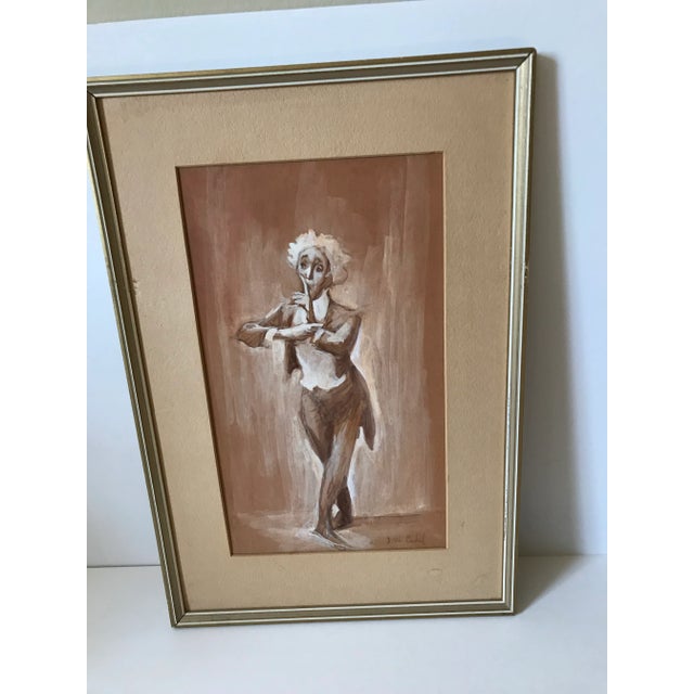 Paint Musicians Watercolor Paintings - a Pair For Sale - Image 7 of 11