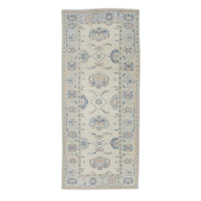 Textile Modern Turkish Oushak Rug 5'6" x 12'5" For Sale - Image 7 of 7