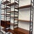 Black Floor-to-Ceiling Iron and Mahogany Bookcase, 1960s For Sale - Image 8 of 10