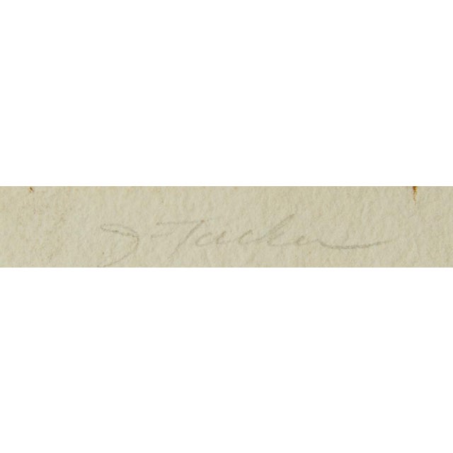 MCM James Tucker Mono Print on Paper "Costume Figure" For Sale - Image 9 of 9