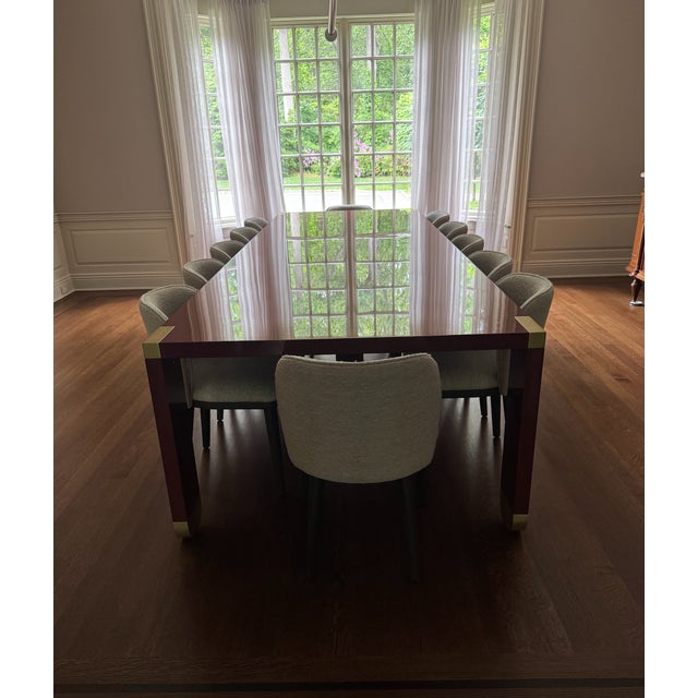 Custom Contemporary French Inspired Dining Table For Sale - Image 9 of 12