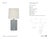 Barbara Barry by Visual Comfort Signature Lakepoint Large Table Lamp in Sky Gray with Linen Shade Designer: Barbara Barry...