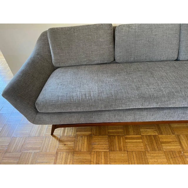 1960s Mid Century Modern Grey Sofa Chairish