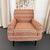 1940s MId Century Modern Upholstered Lounge Chair Ottoman Set For Sale - Image 9 of 11