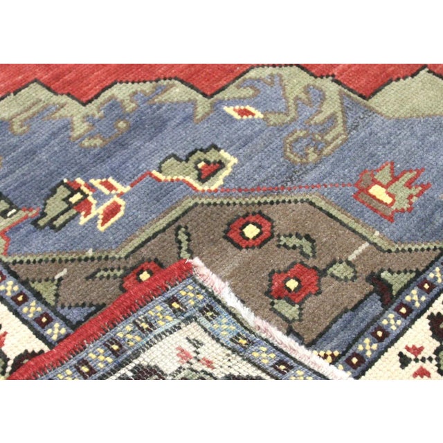 1960s Turkish Oushak Rug For Sale - Image 4 of 7