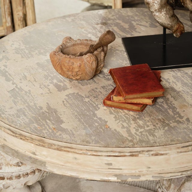 19th Century French Oak Painted Coffee Table For Sale In Birmingham - Image 6 of 7