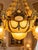 Bronze 1970 French Artisan Louis XVI Gold Bronze Chandelier For Sale - Image 8 of 18